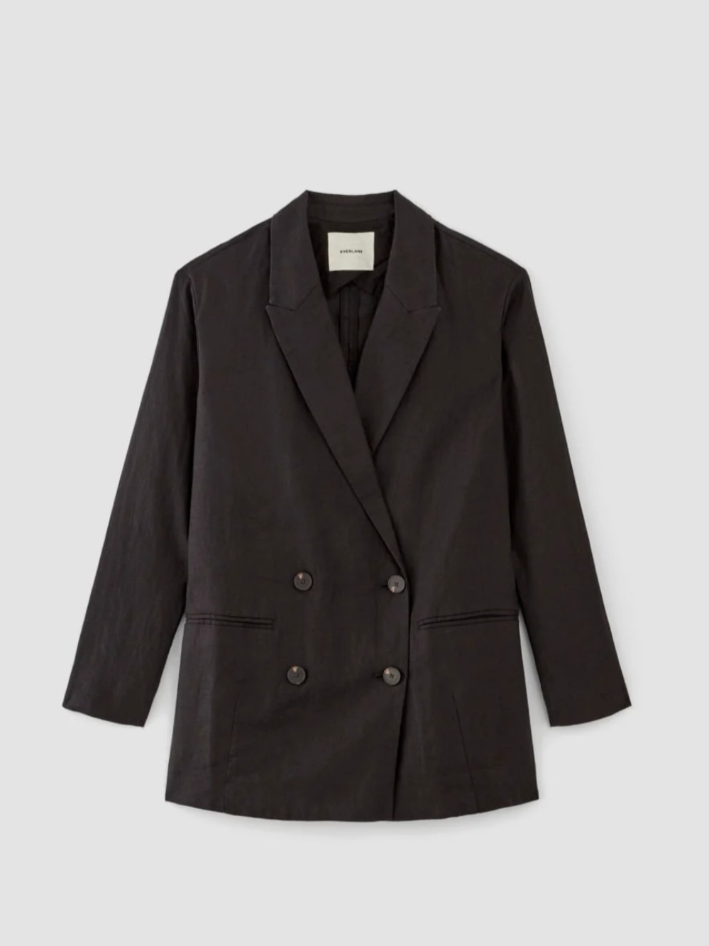 Everlane The Linen Double Breasted Blazer